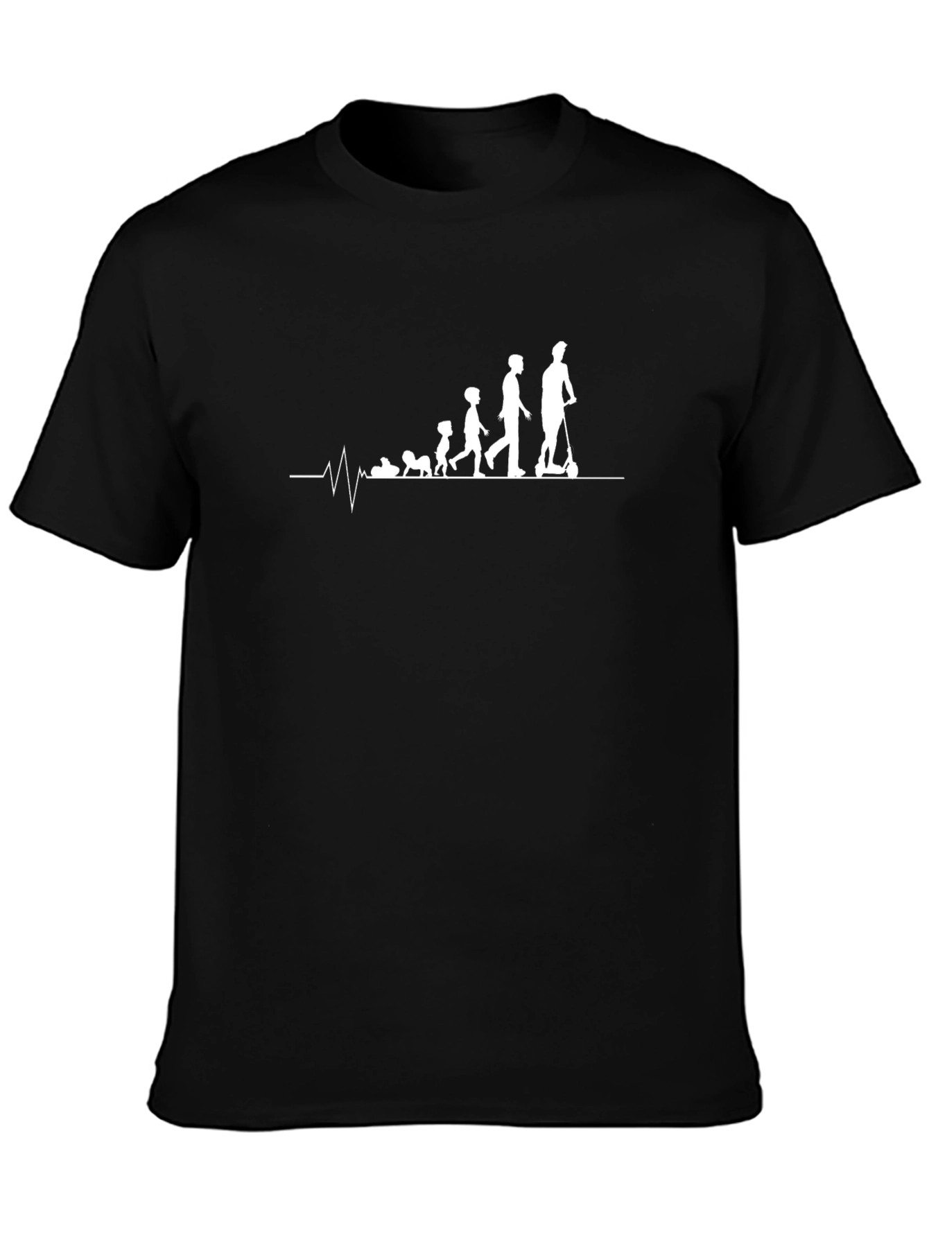 Evolution Scooter T-Shirt - Black Cotton Tee