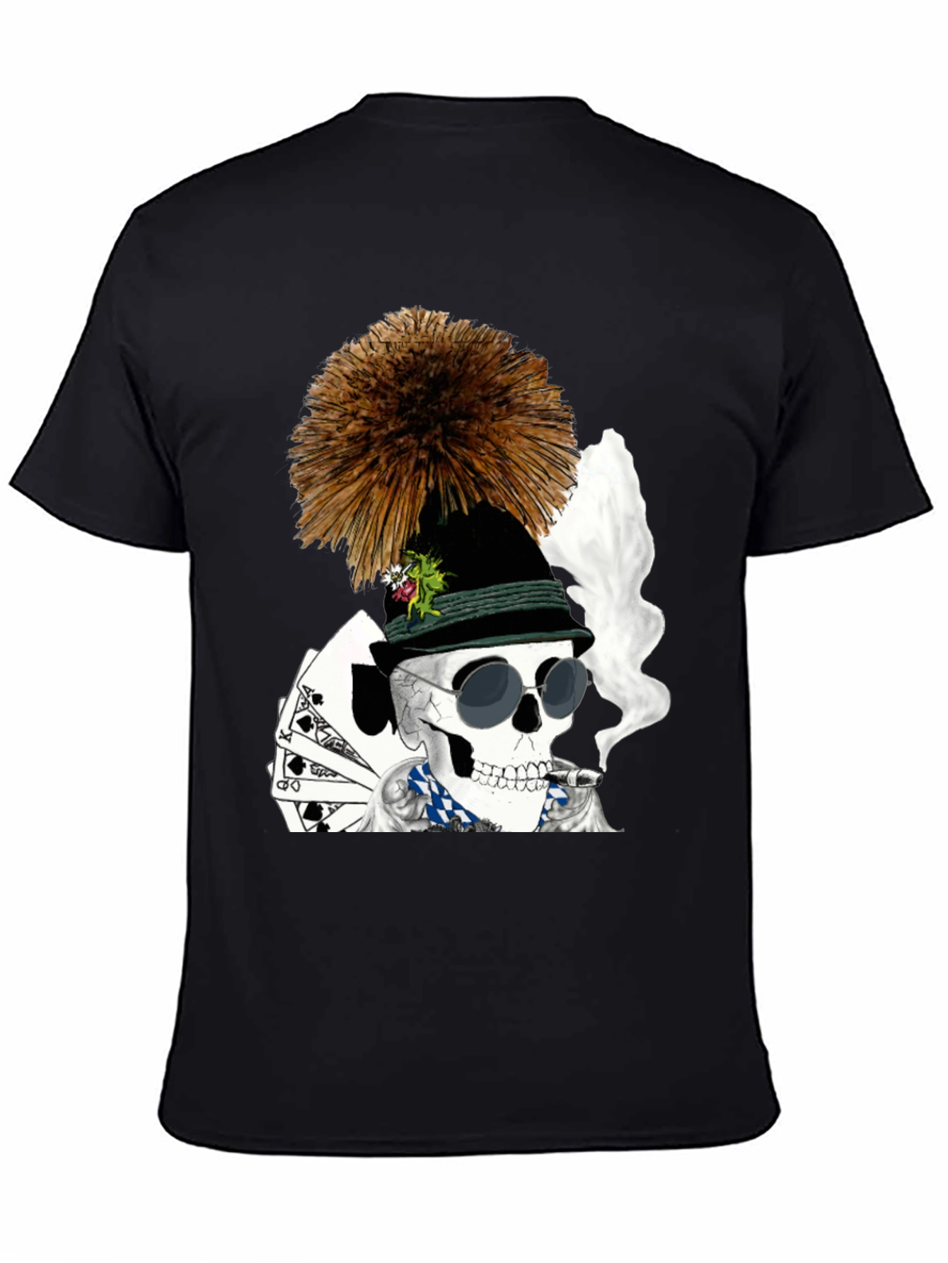 Skull Poker Player T-Shirt