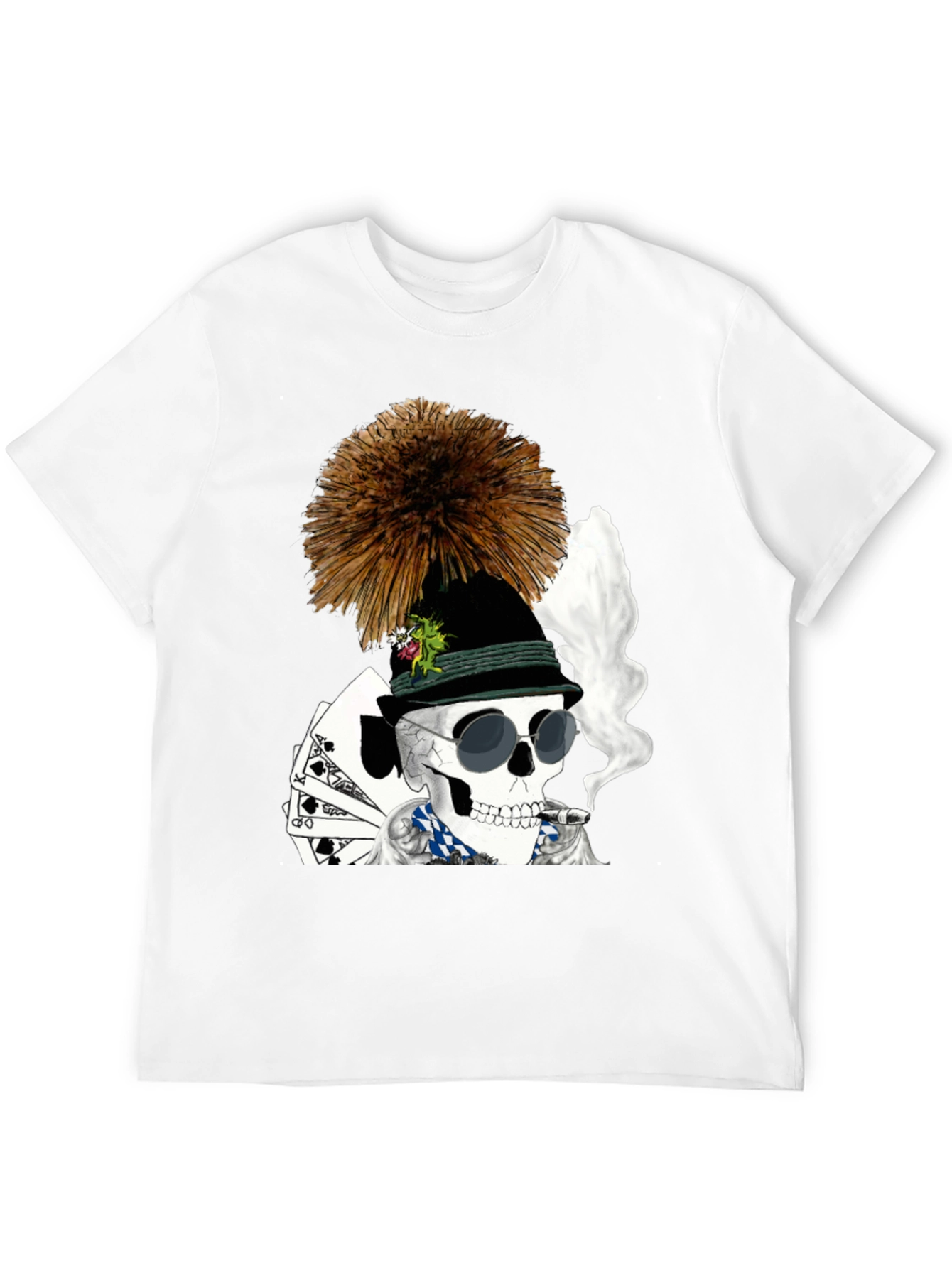 Skull Poker Player T-Shirt