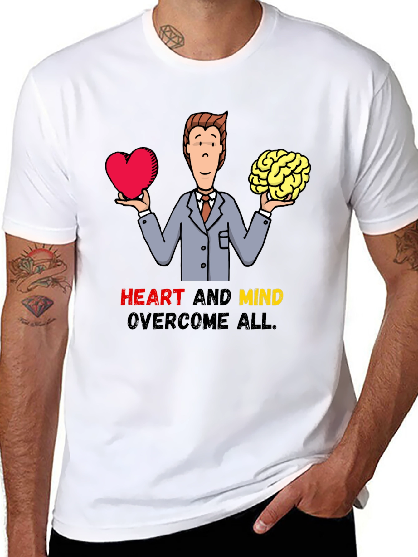 Heart and Mind Overcome All T-Shirt