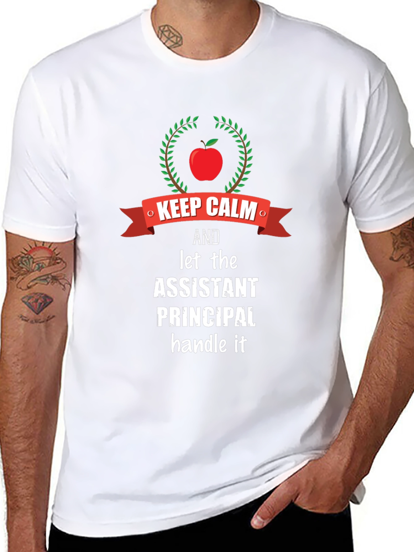 Assistant Principal Keep Calm Graphic T-Shirt