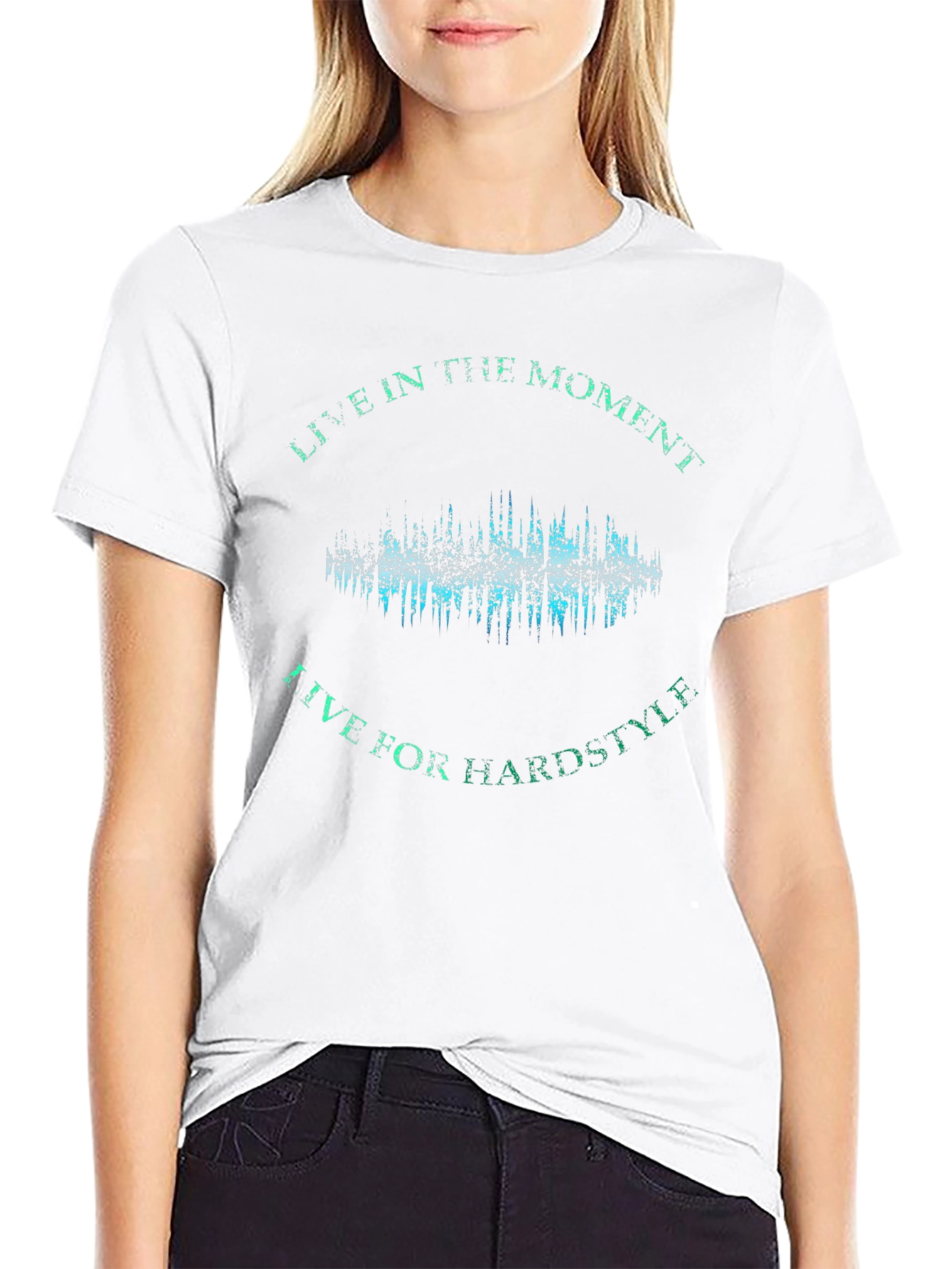 Live In The Moment Black Graphic Tee