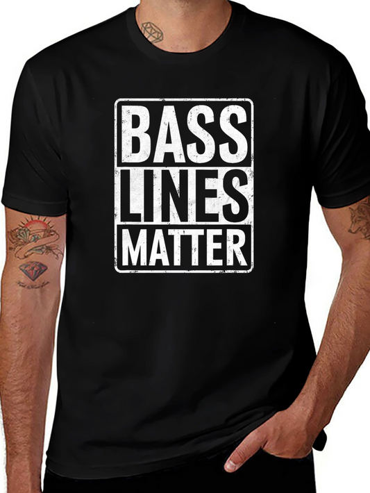 Bass Lines Matter T-Shirt - Music Lover Tee