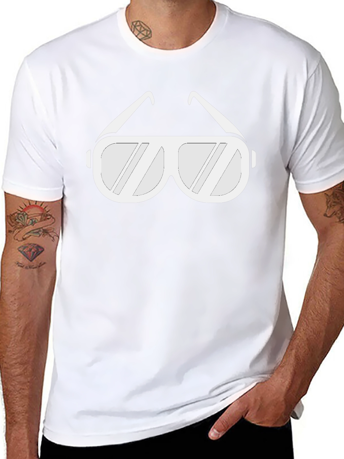 Cool Shades Tee - Black Graphic T-Shirt