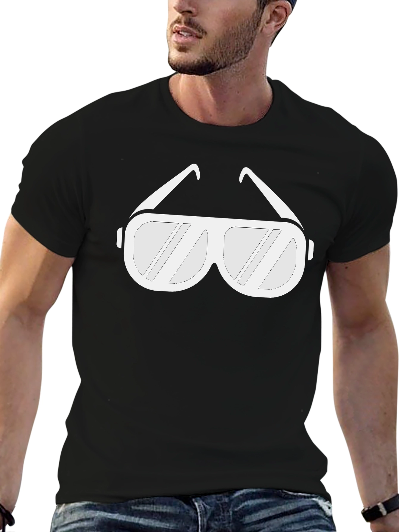 Cool Shades Tee - Black Graphic T-Shirt