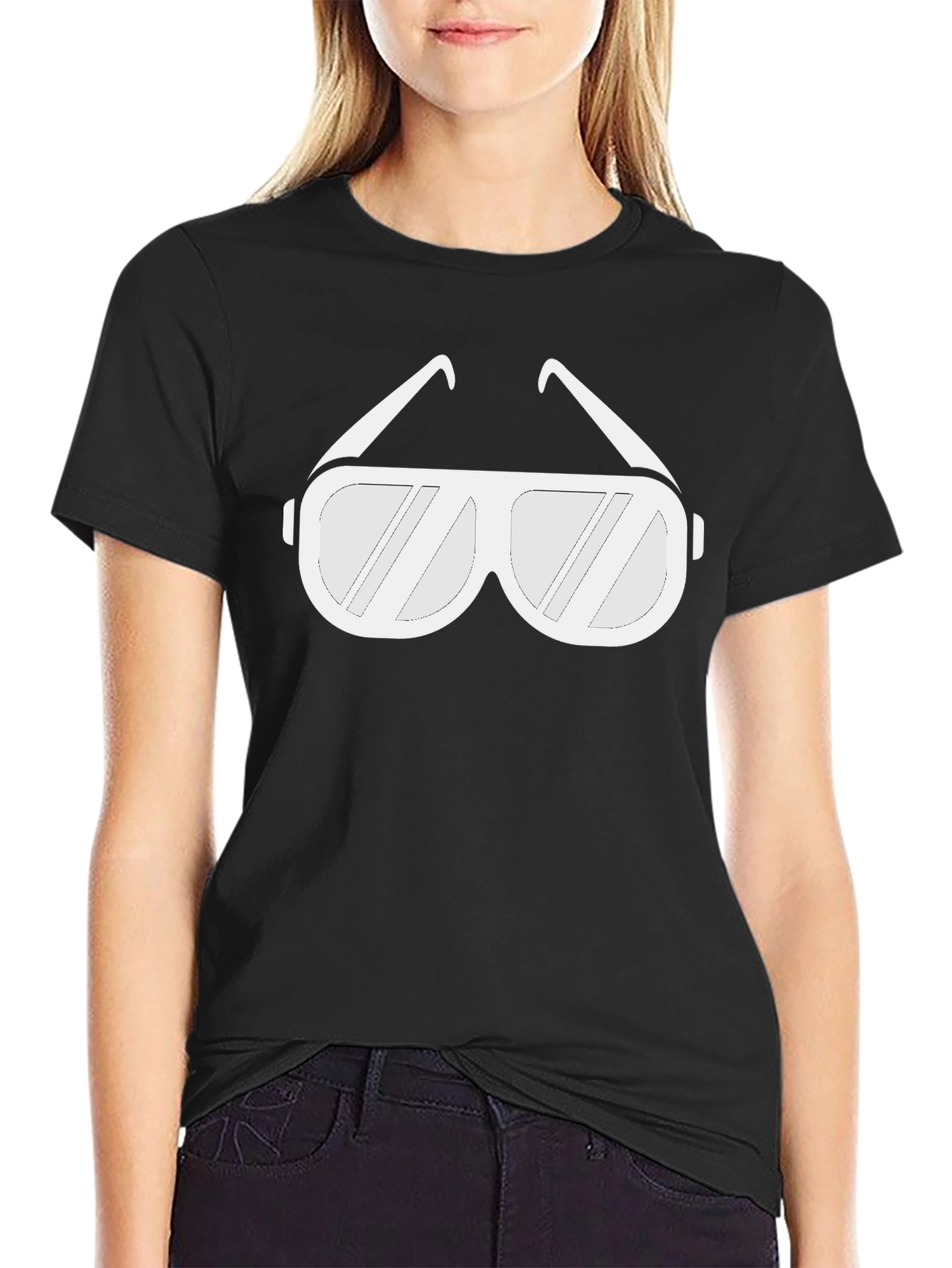 Cool Shades Tee - Black Graphic T-Shirt