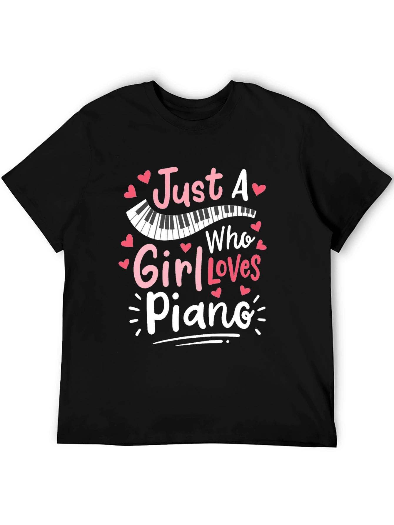 Just A Girl Who Loves Piano T-Shirt