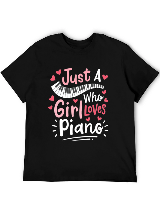 Just A Girl Who Loves Piano T-Shirt