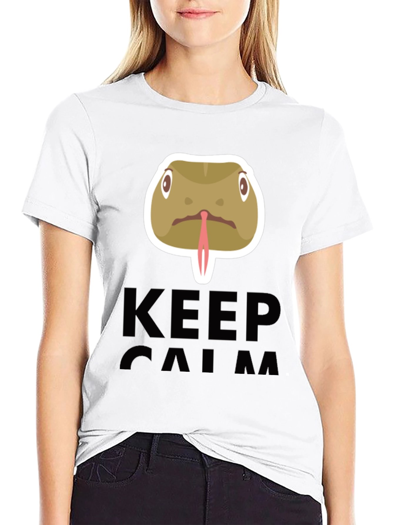 Keep Calm Snake Tongue T-Shirt