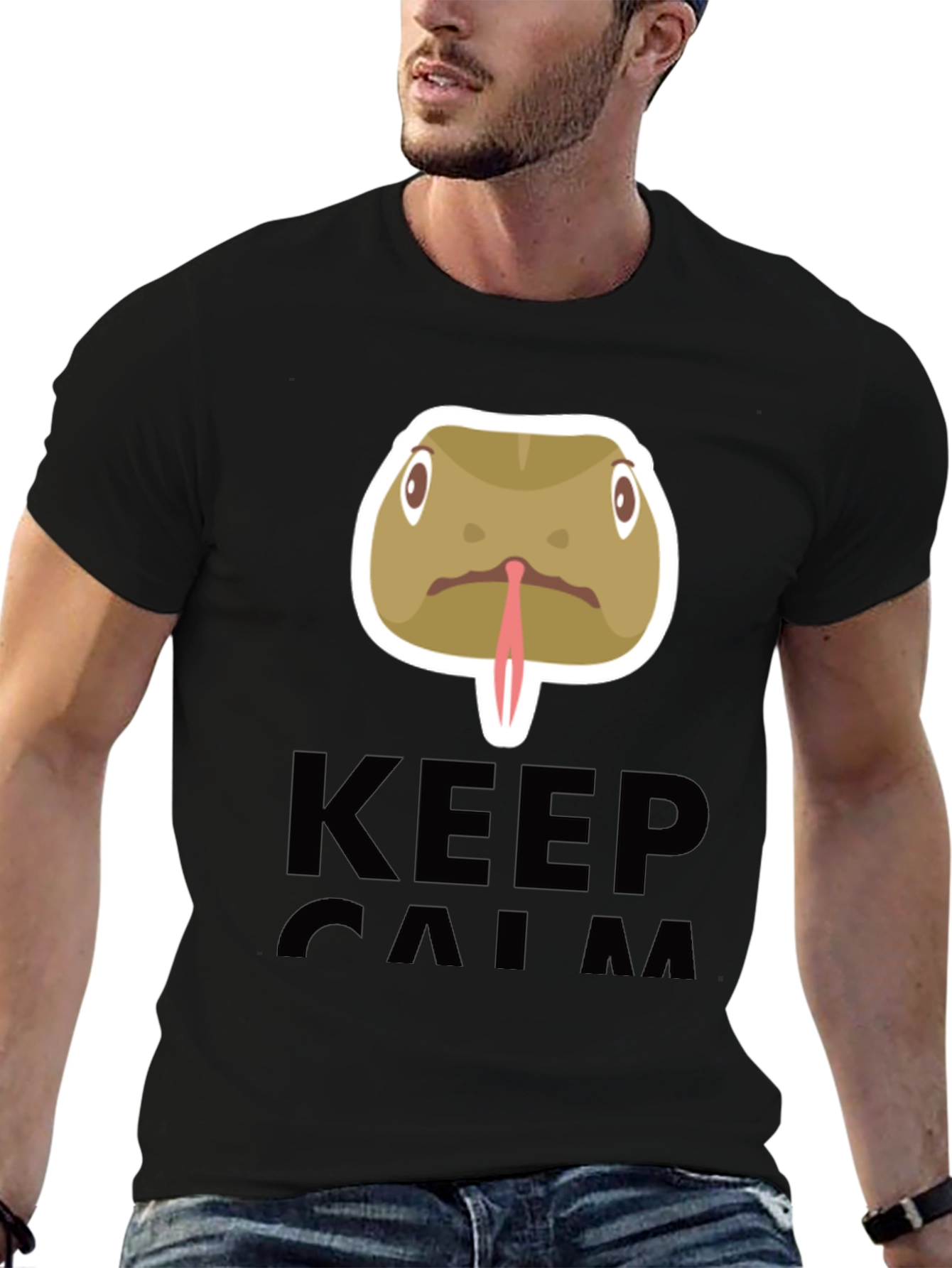 Keep Calm Snake Tongue T-Shirt