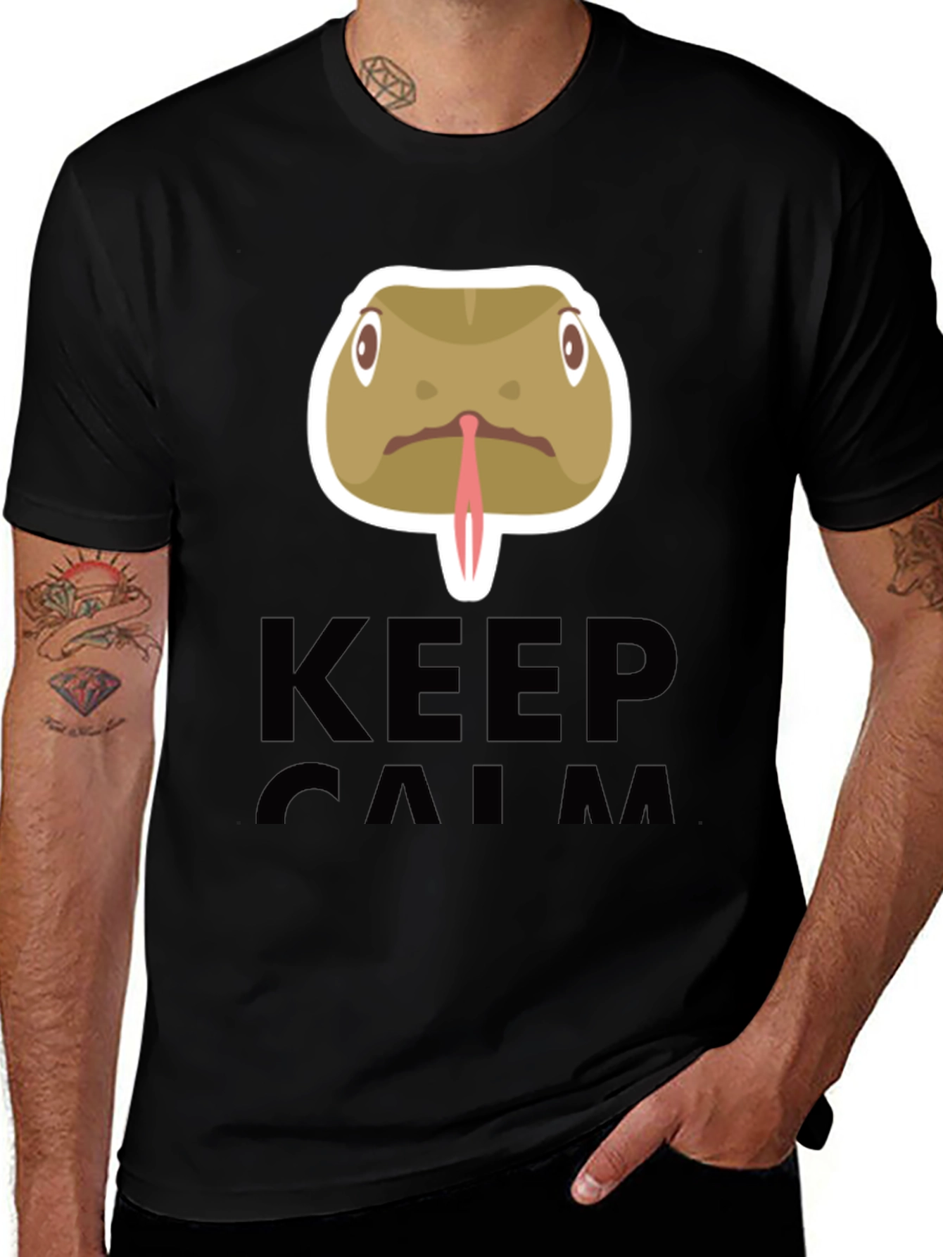 Keep Calm Snake Tongue T-Shirt