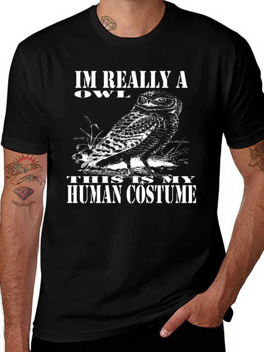 Im Really An Owl Human Costume T-Shirt