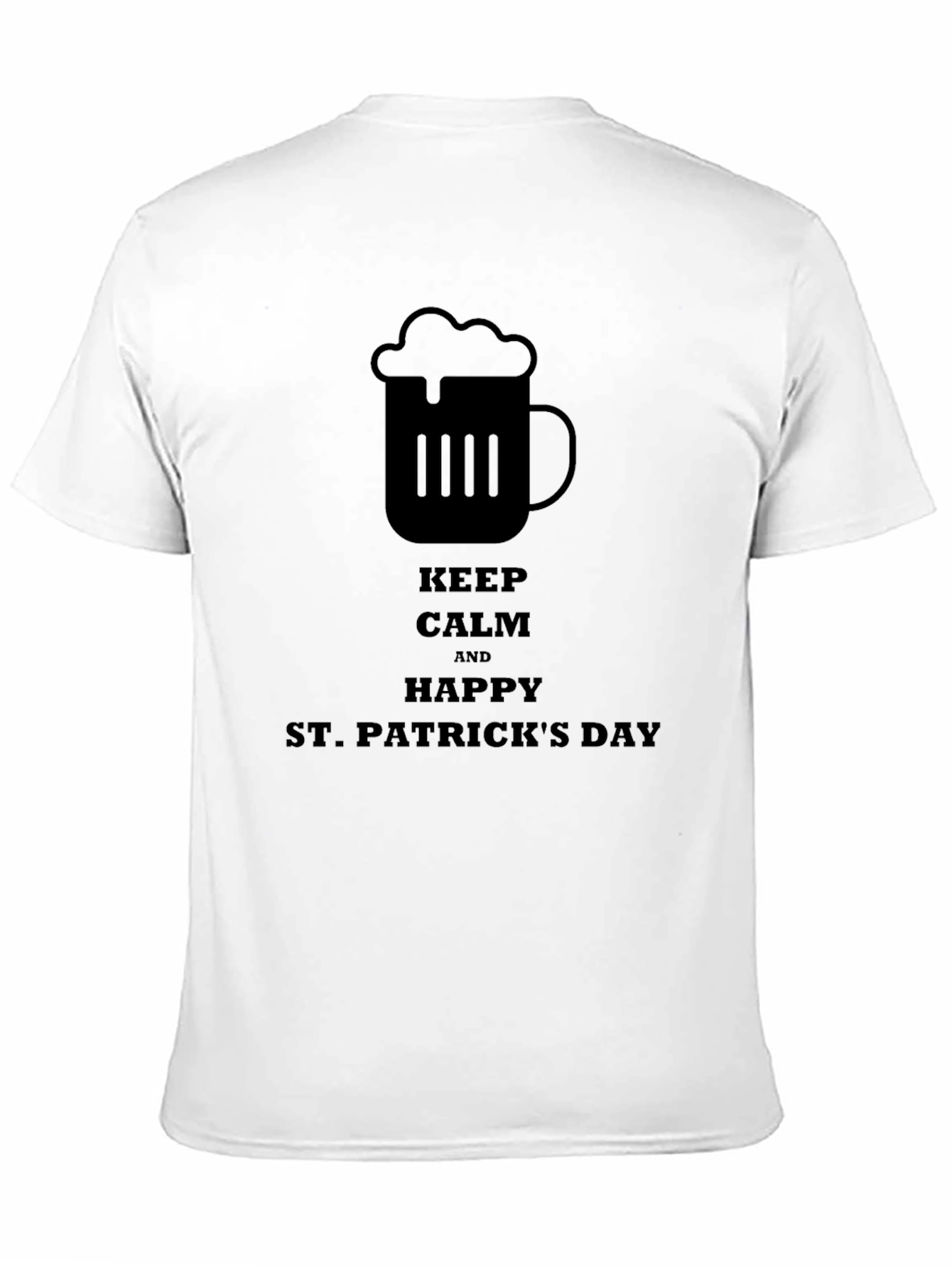 Keep Calm St. Patricks Day Black T-Shirt