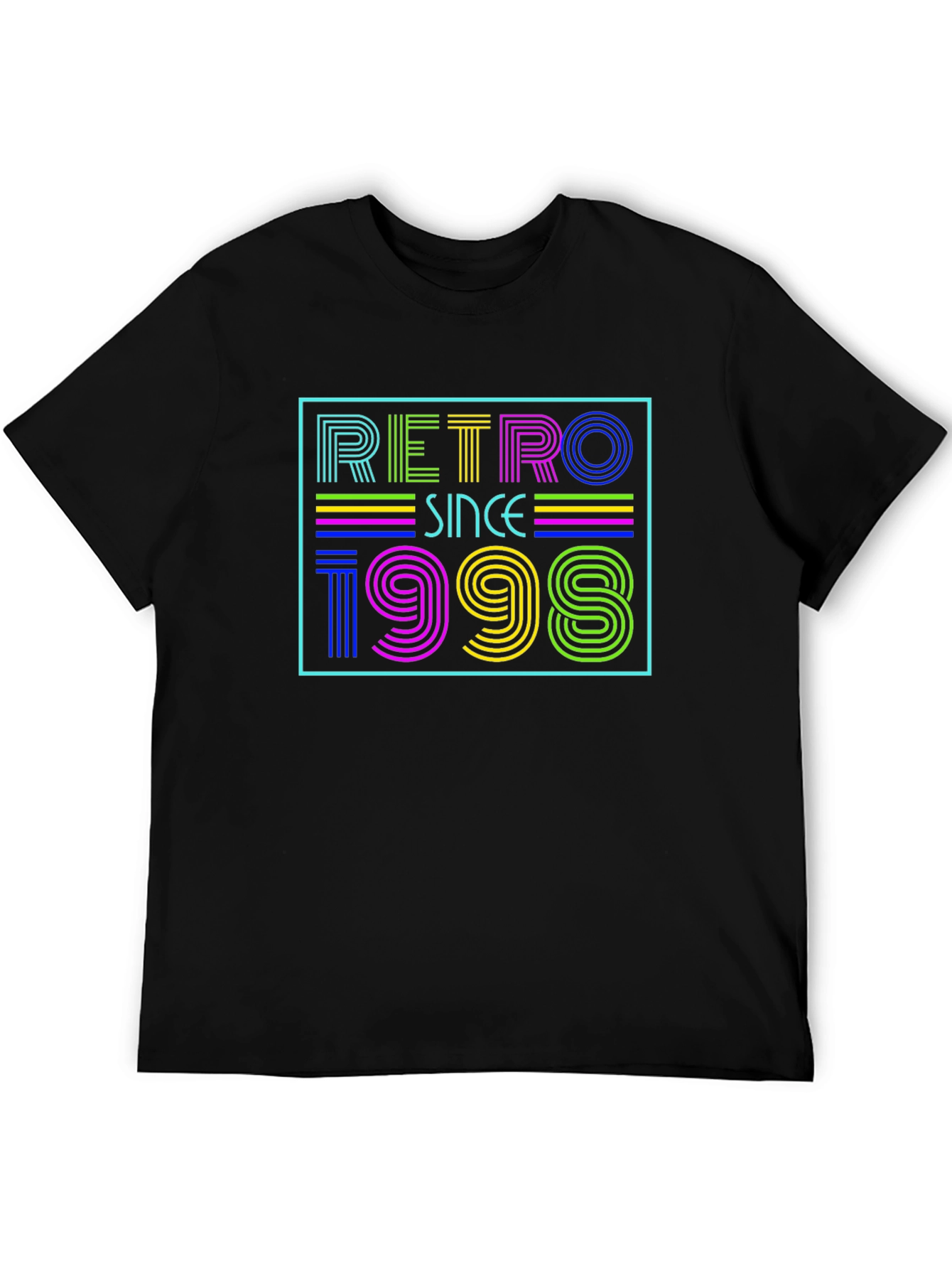 Retro Since 1998 Graphic Tee - Black