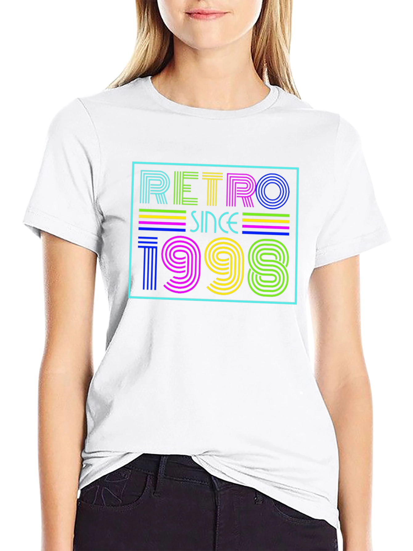 Retro Since 1998 Graphic Tee - Black