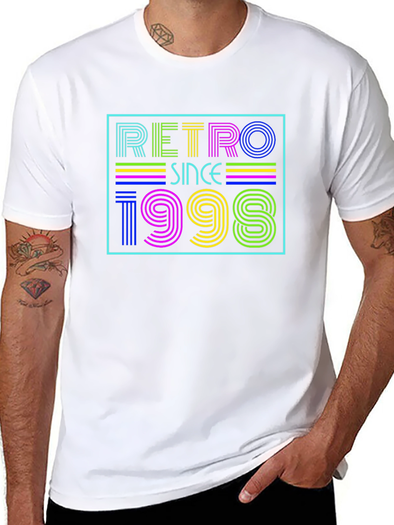 Retro Since 1998 Graphic Tee - Black