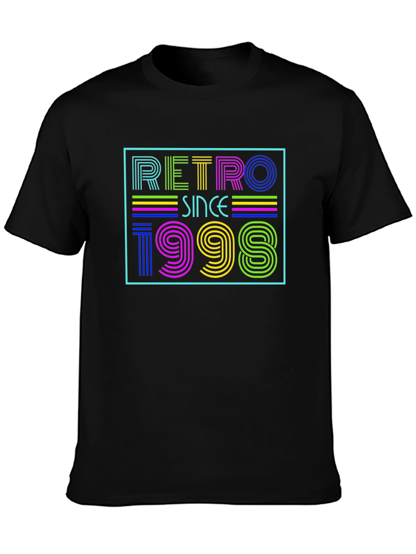 Retro Since 1998 Graphic Tee - Black