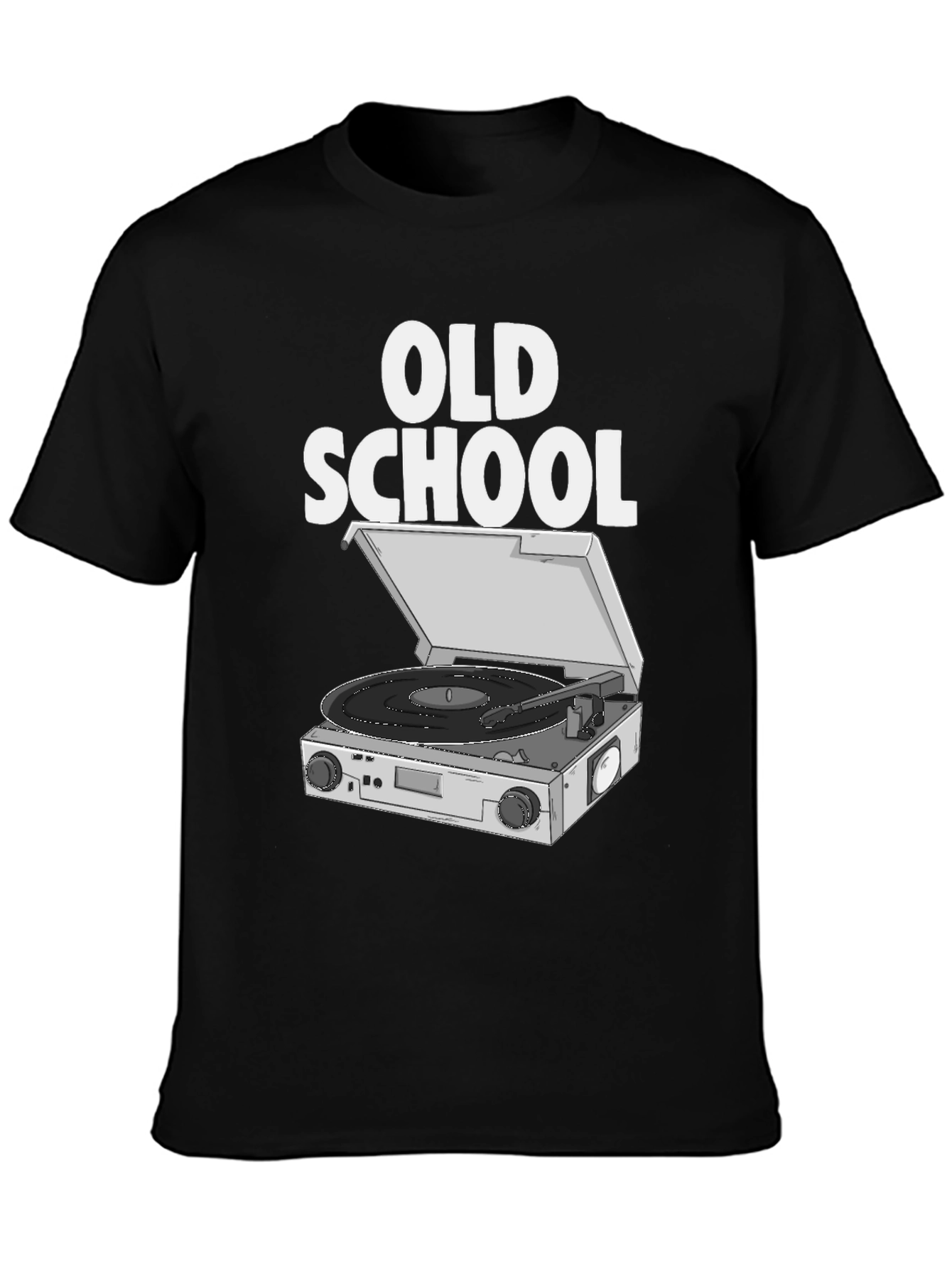Old School Turntable T-Shirt - Retro Music Tee