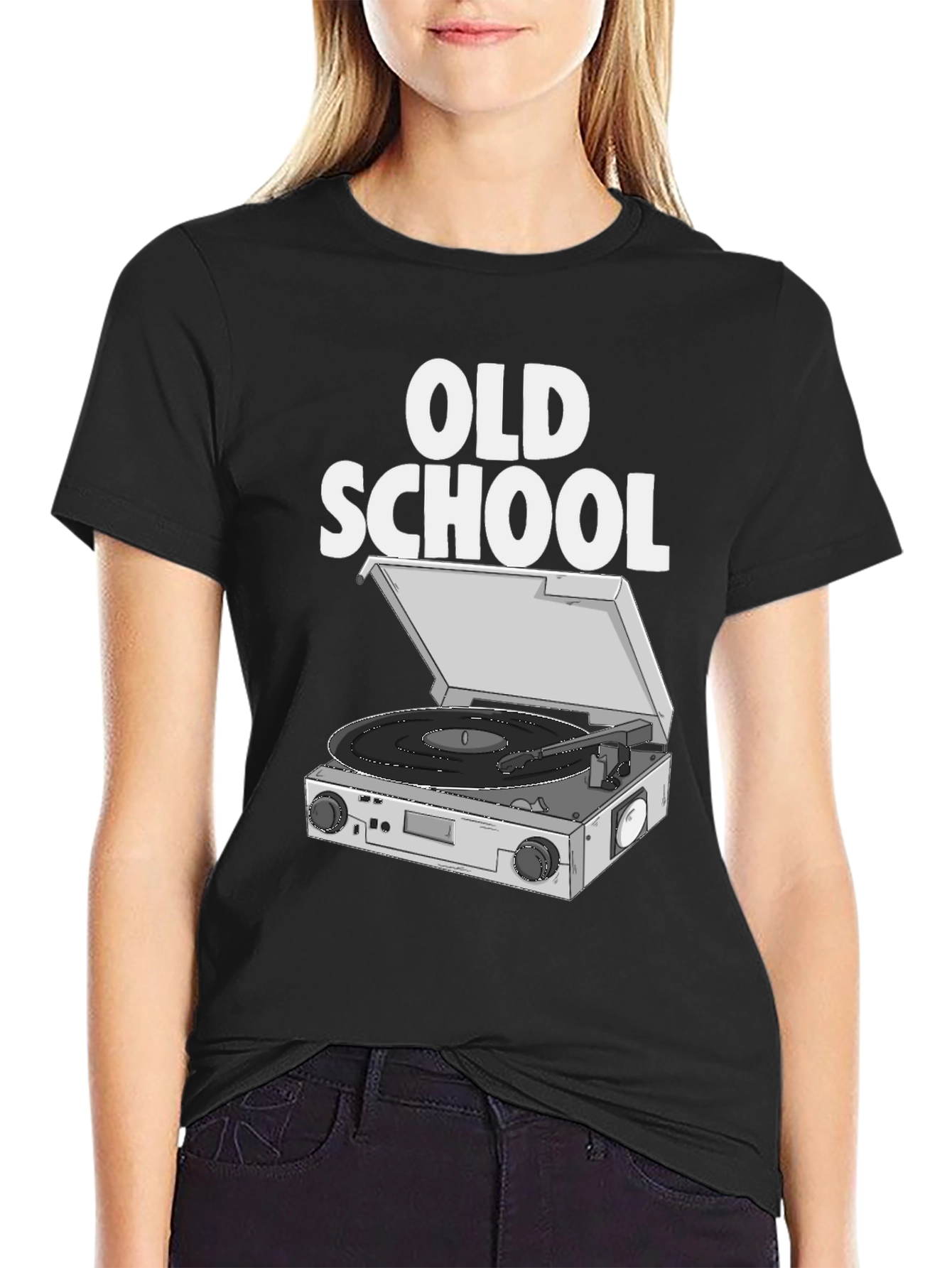 Old School Turntable T-Shirt - Retro Music Tee