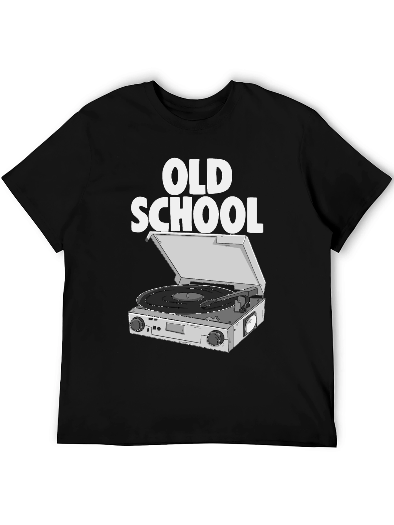 Old School Turntable T-Shirt - Retro Music Tee