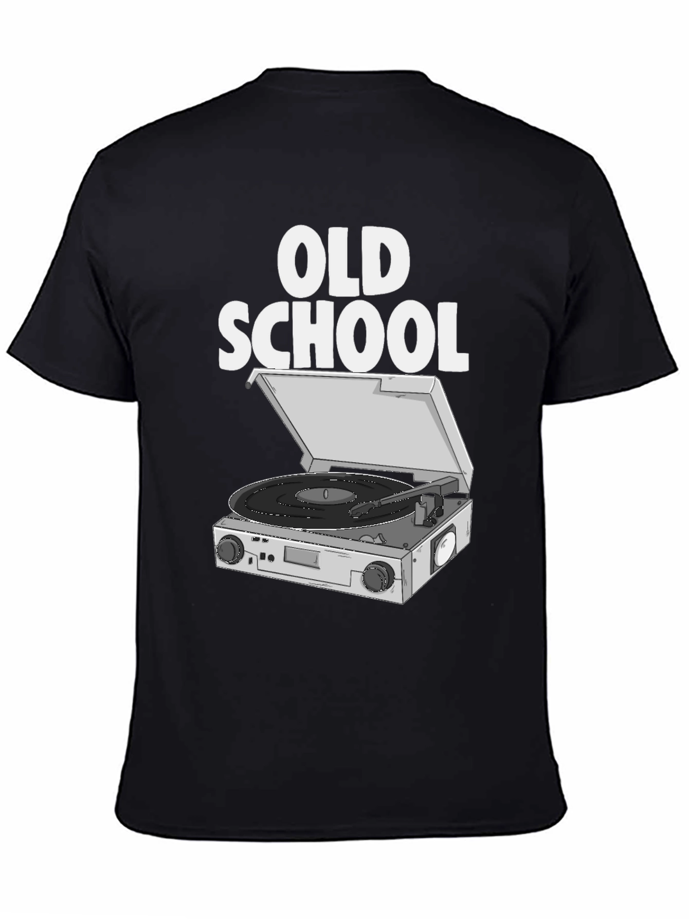 Old School Turntable T-Shirt - Retro Music Tee