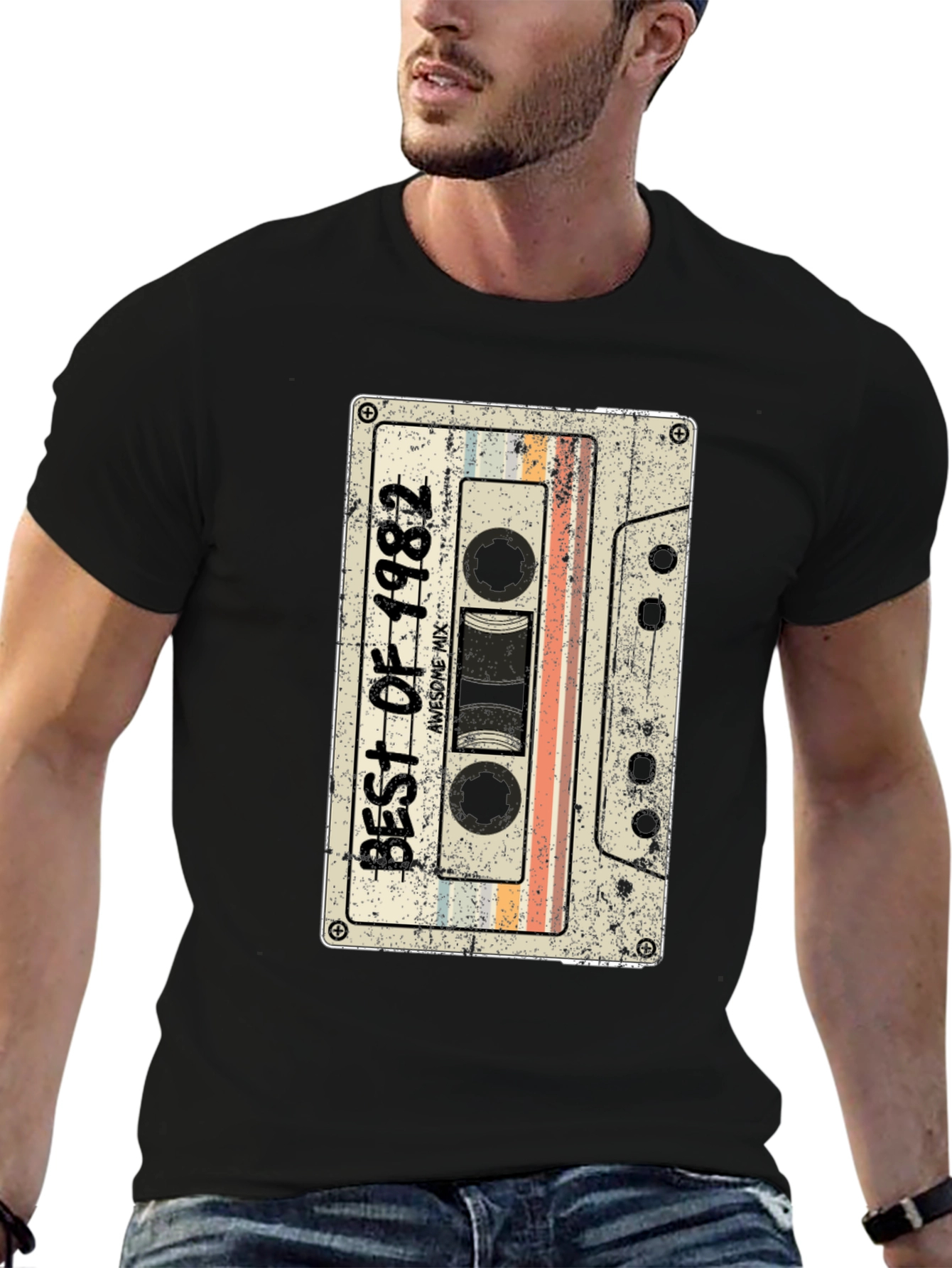 Retro Best of 1982 Cassette Graphic T-Shirt