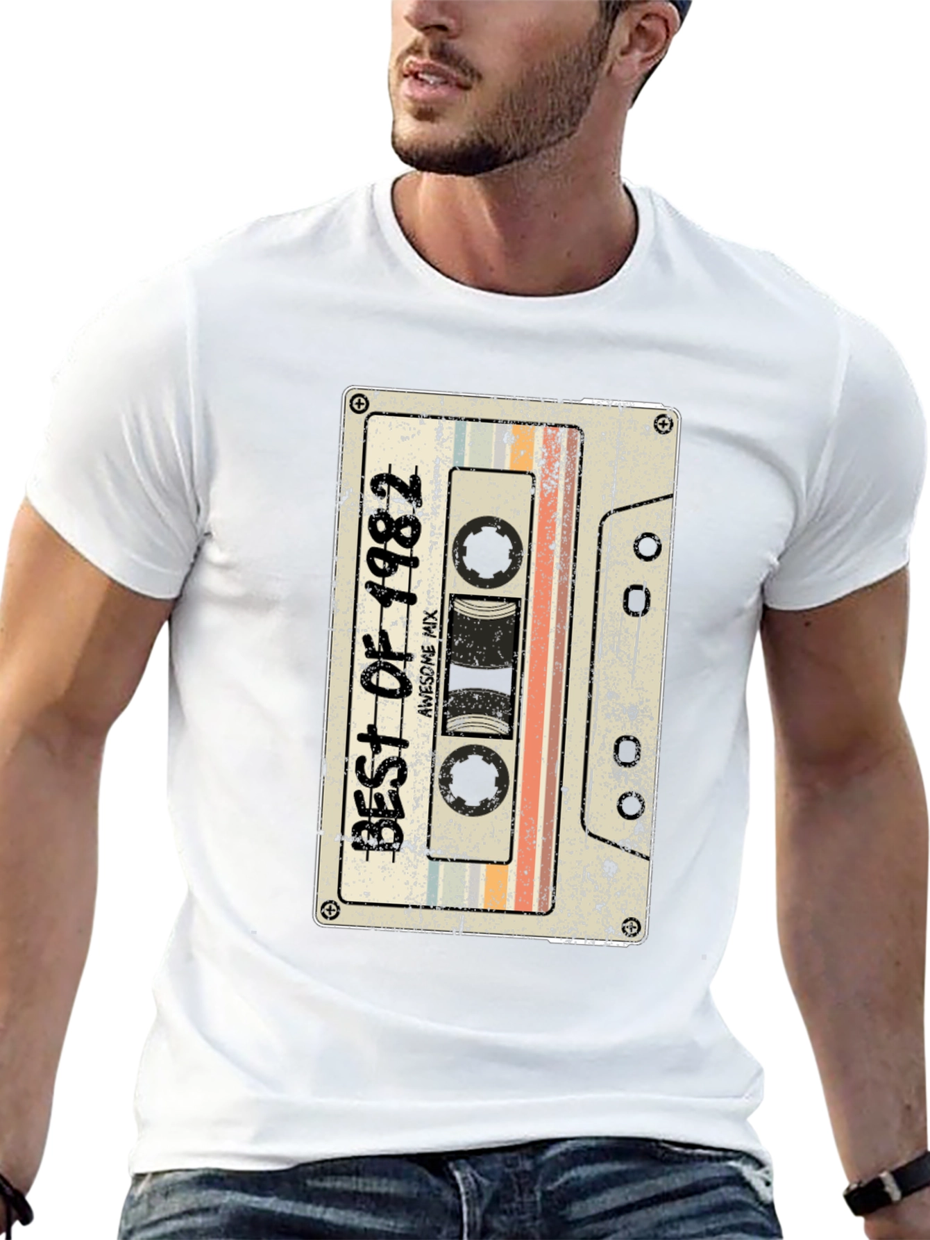 Retro Best of 1982 Cassette Graphic T-Shirt