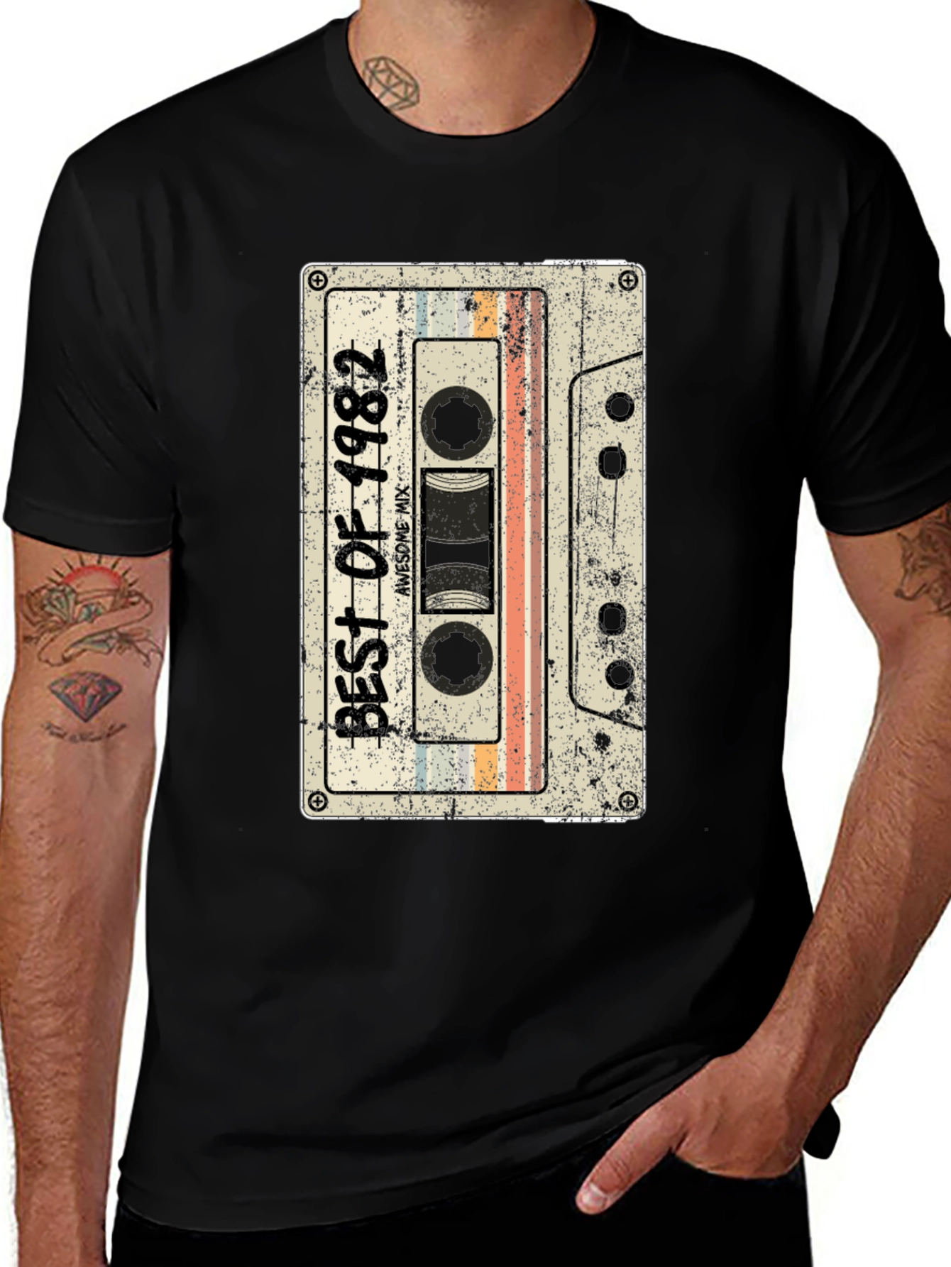 Retro Best of 1982 Cassette Graphic T-Shirt