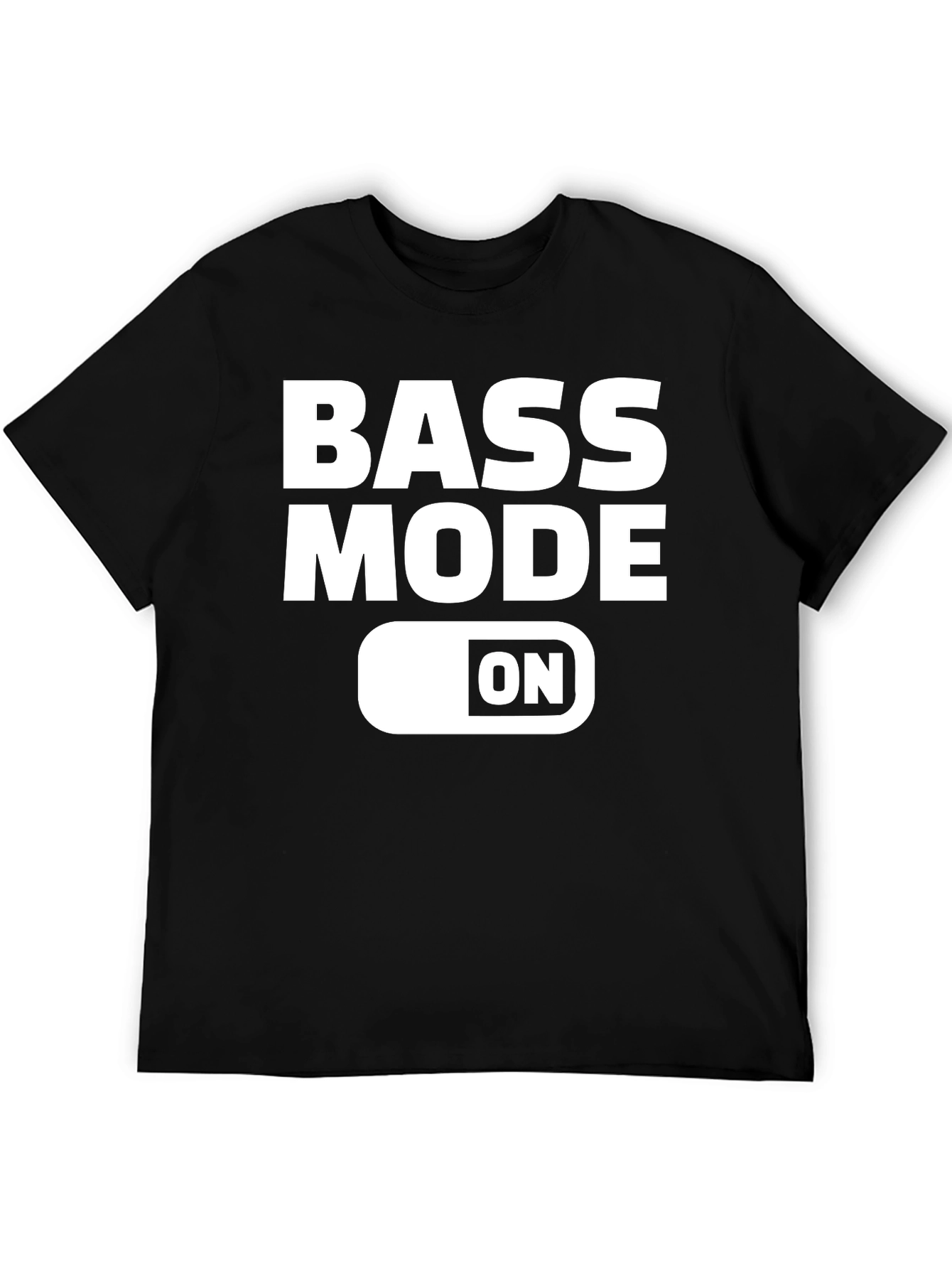 Bass Mode ON Black T-Shirt