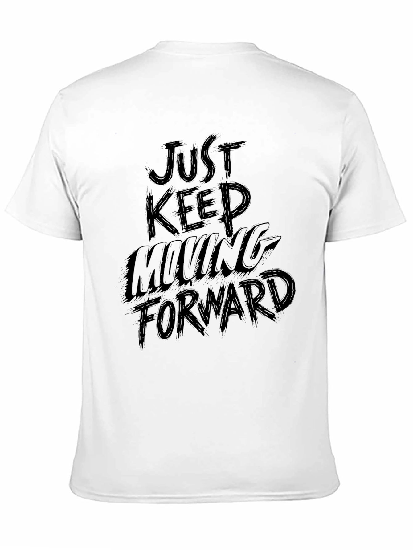Just Keep Moving Forward Black T-Shirt