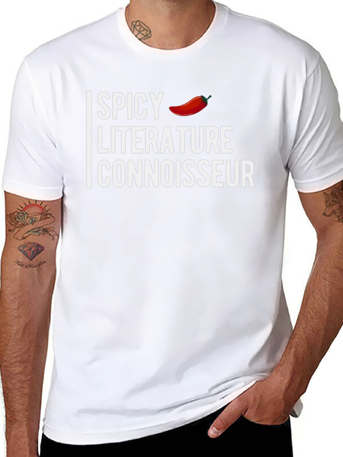 Spicy Literature Connoisseur Graphic T-Shirt