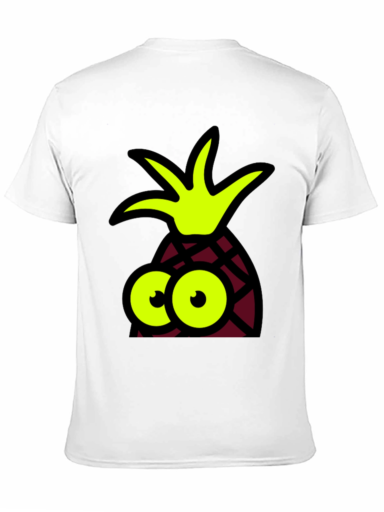 Pineapple Googly Eyes Black T-Shirt