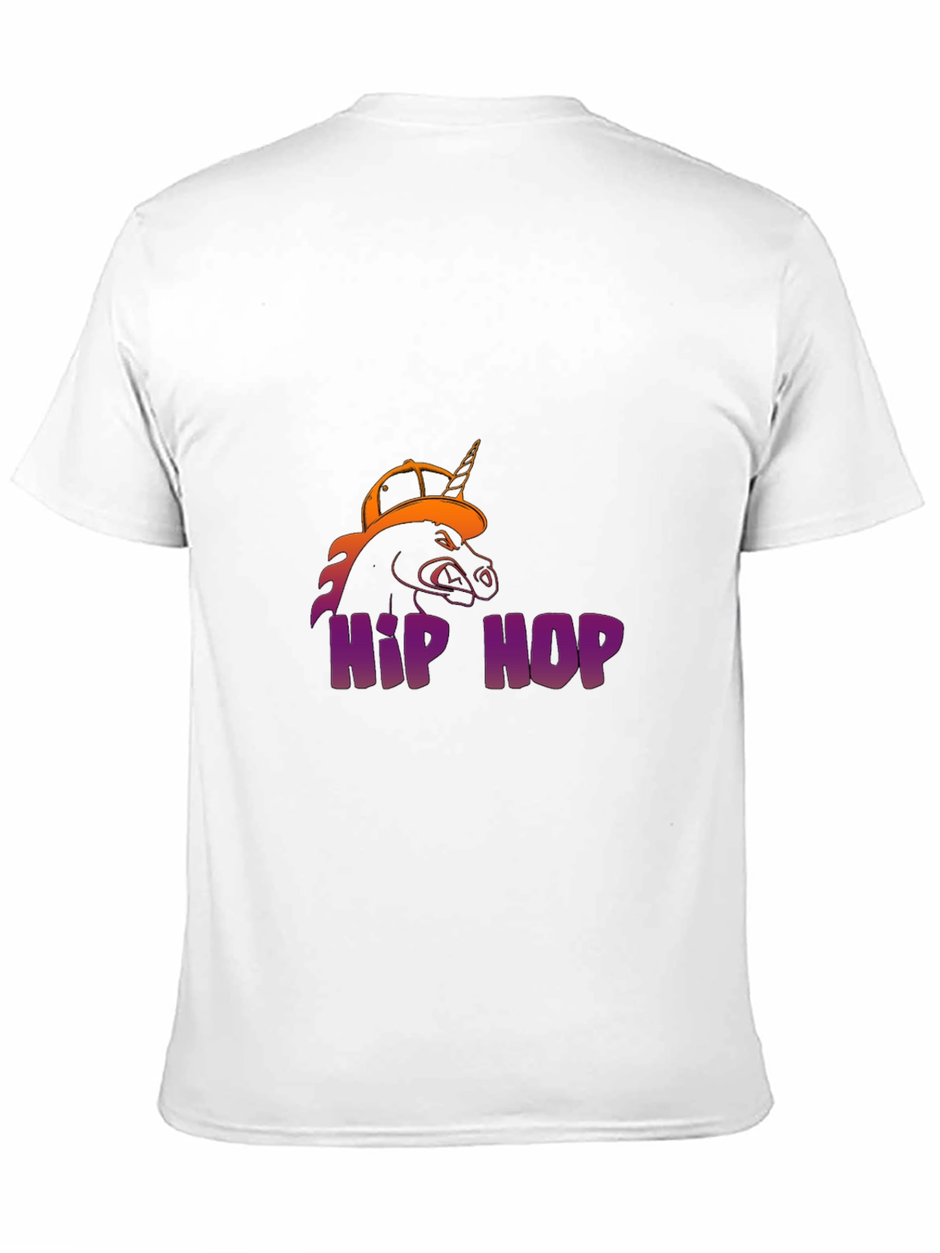 Hip Hop Unicorn Black T-Shirt