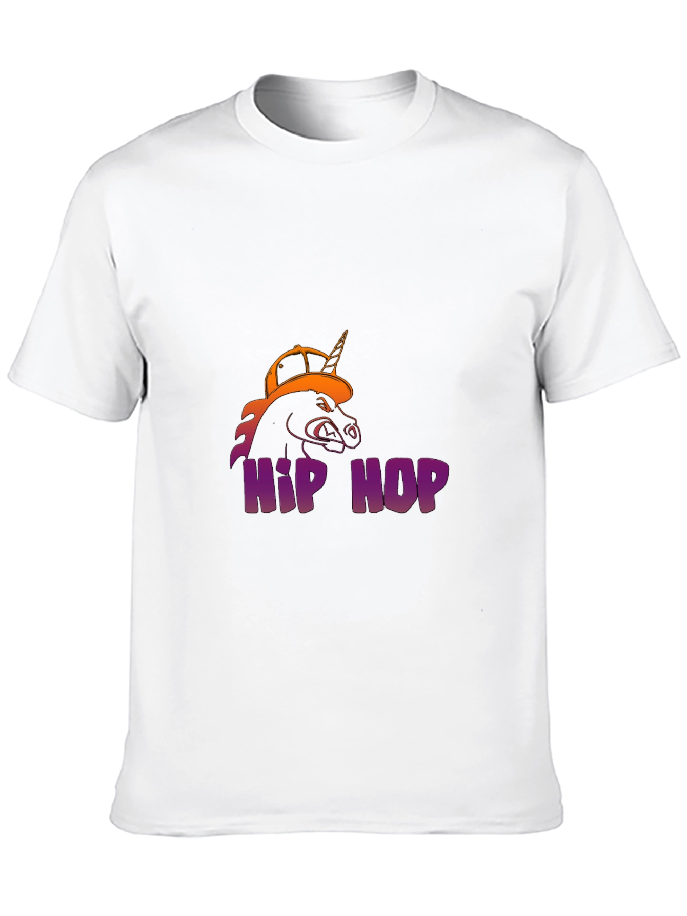 Hip Hop Unicorn Black T-Shirt