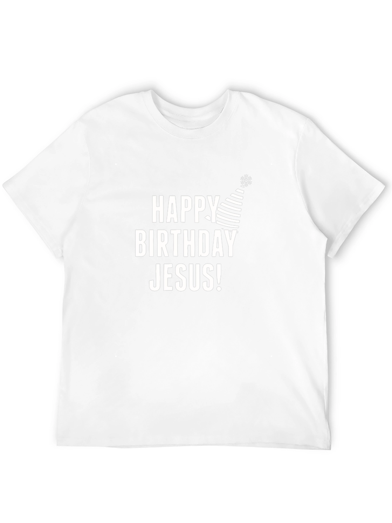 Happy Birthday Jesus T-Shirt Black Holiday Graphic Tee