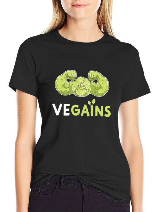 Vegan Gains T-Shirt - Plant Powered Fitness