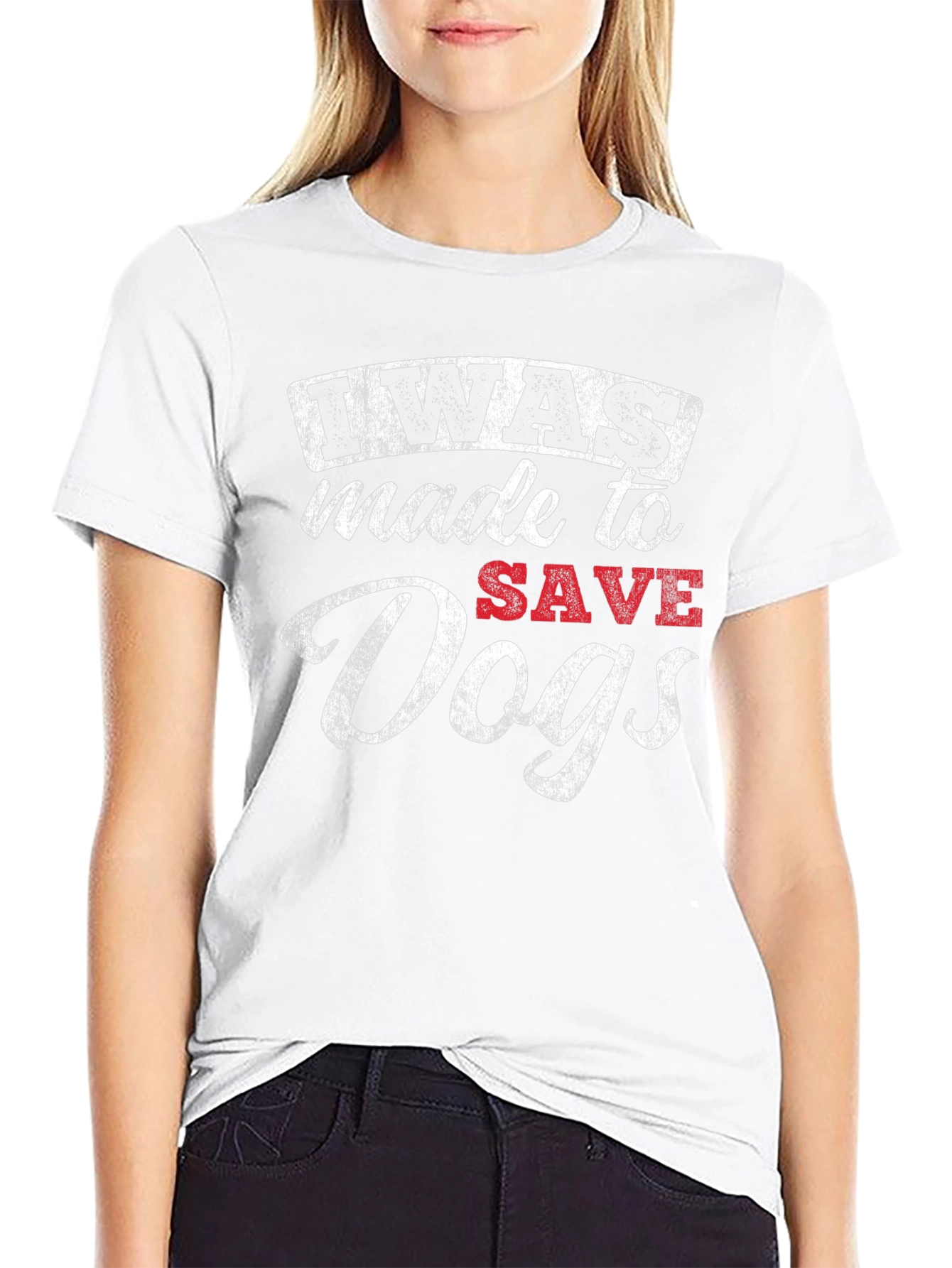 I Was Made to Save Dogs T-Shirt – Rescue Dog Lover Tee