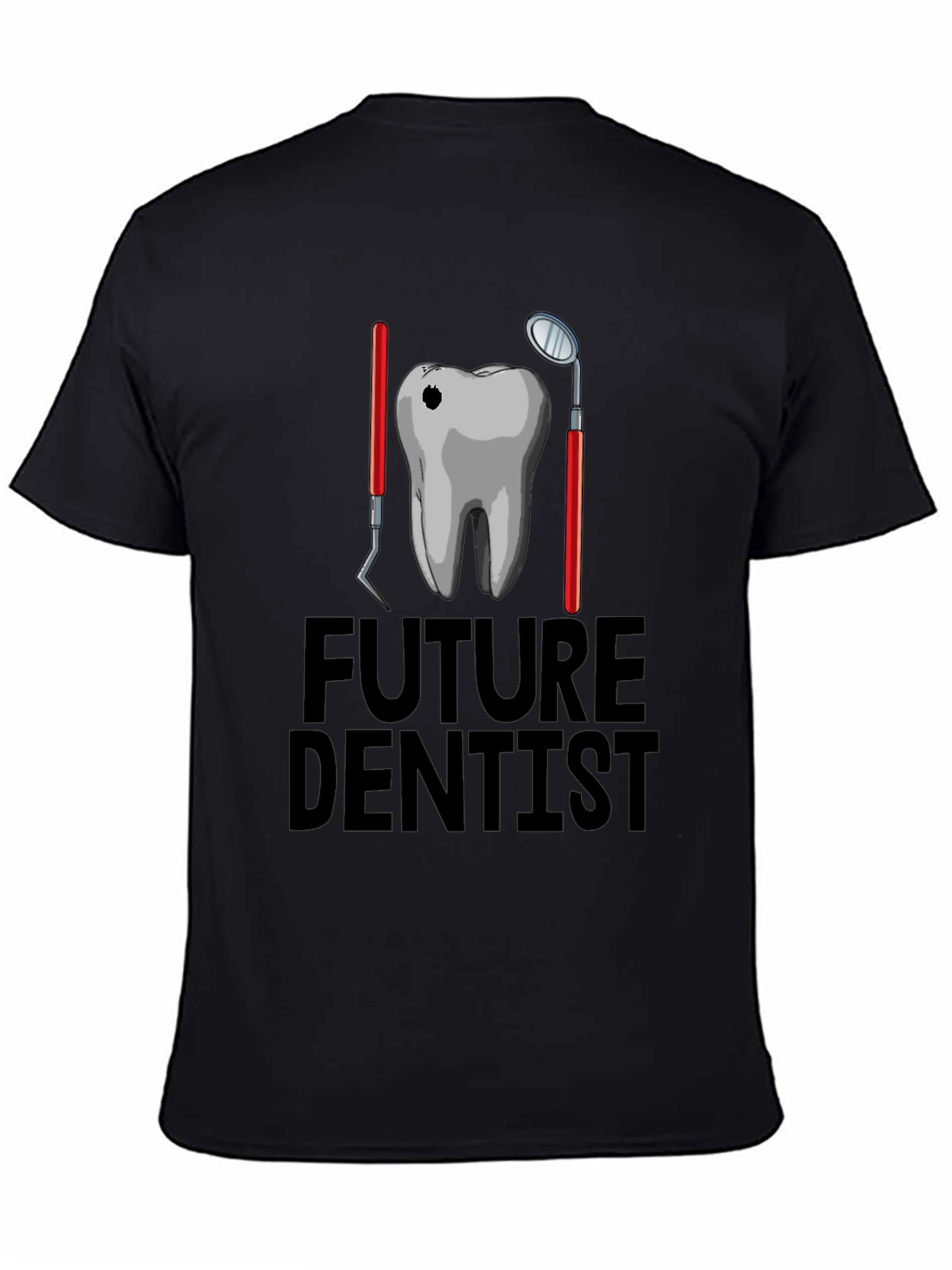 Future Dentist Graphic T-Shirt - Black