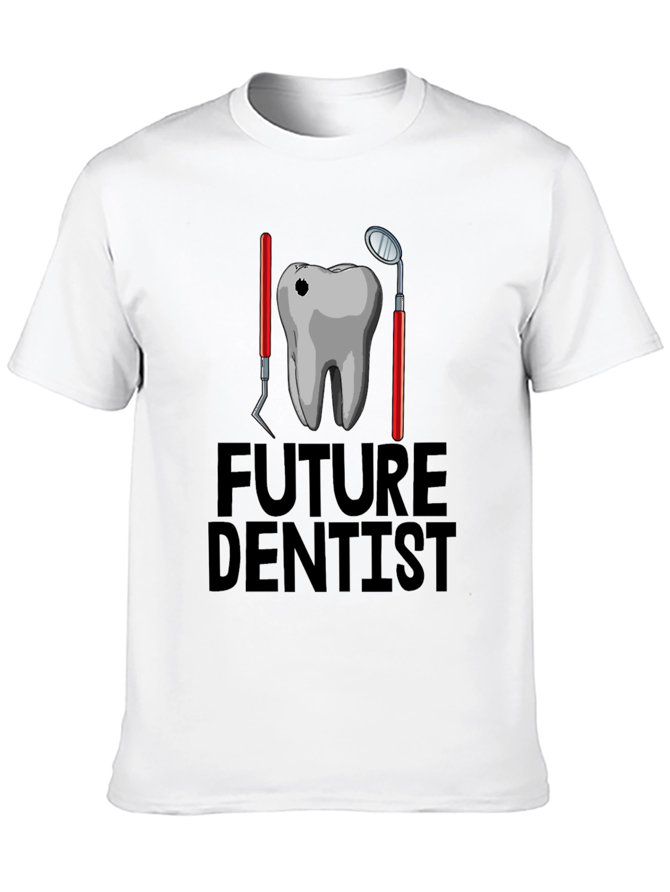 Future Dentist Graphic T-Shirt - Black