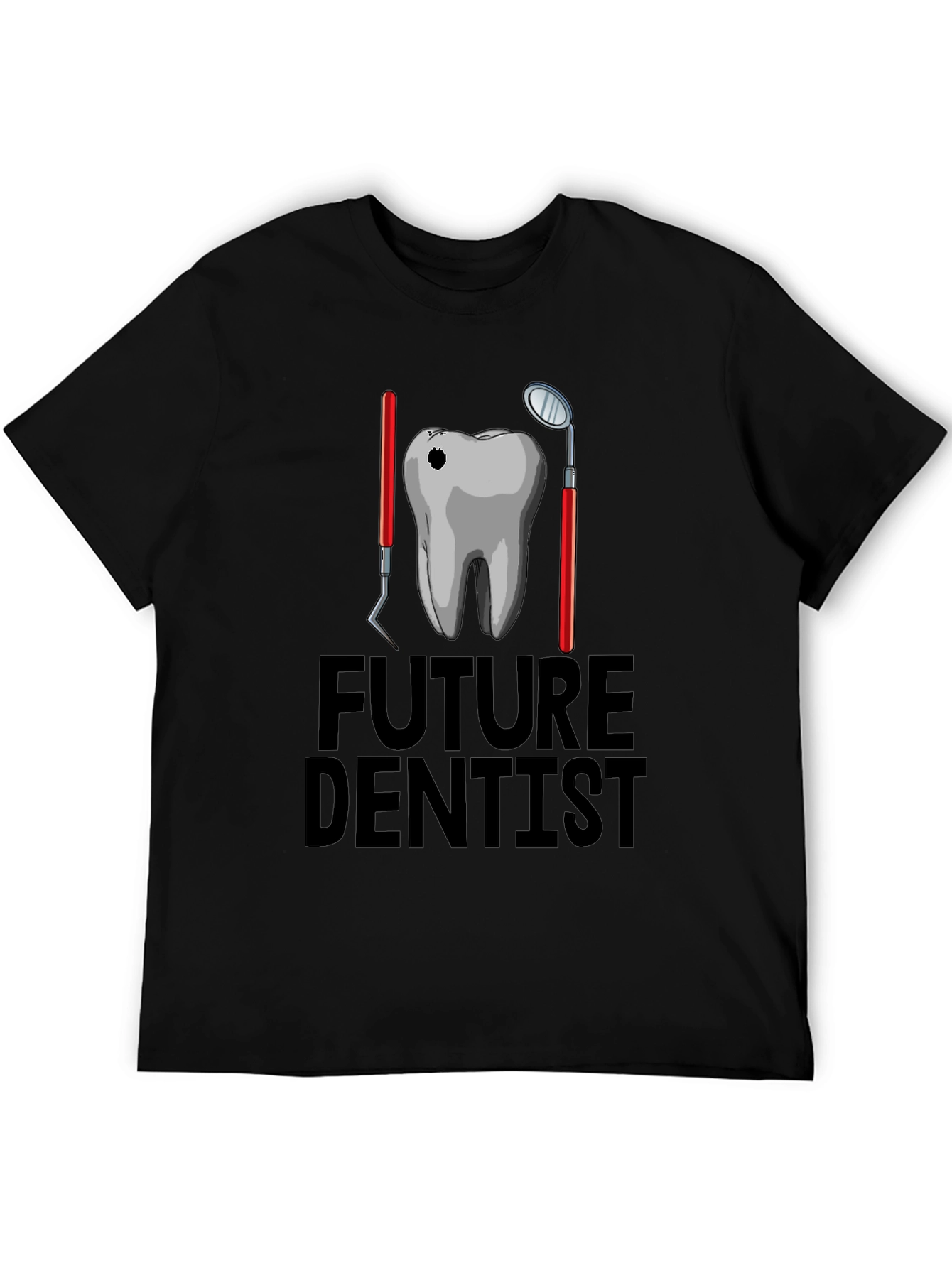 Future Dentist Graphic T-Shirt - Black