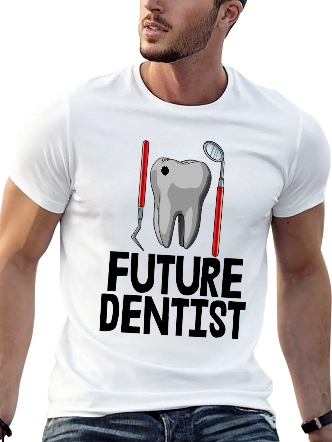 Future Dentist Graphic T-Shirt - Black