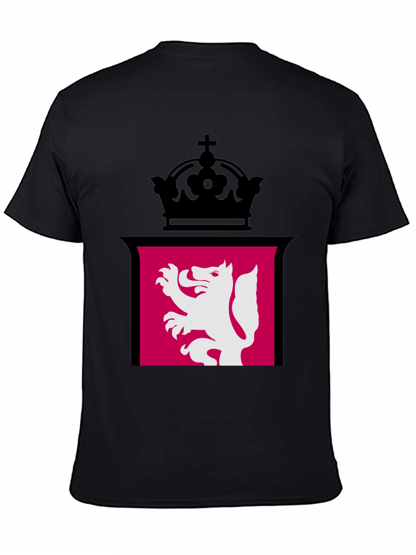 Lion Rampant Crown Black T-Shirt