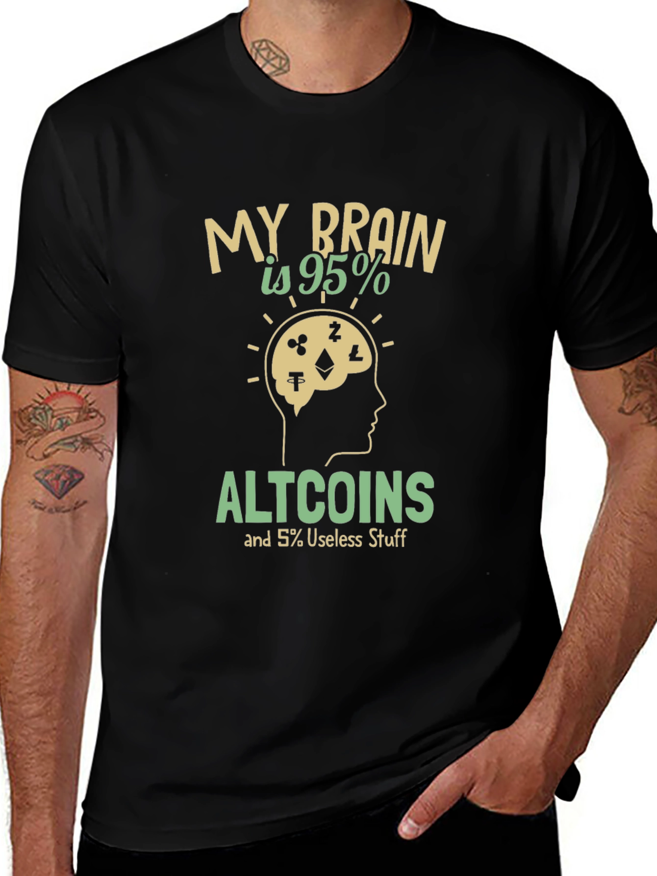 Altcoins Brain T-Shirt - Crypto Enthusiast Tee