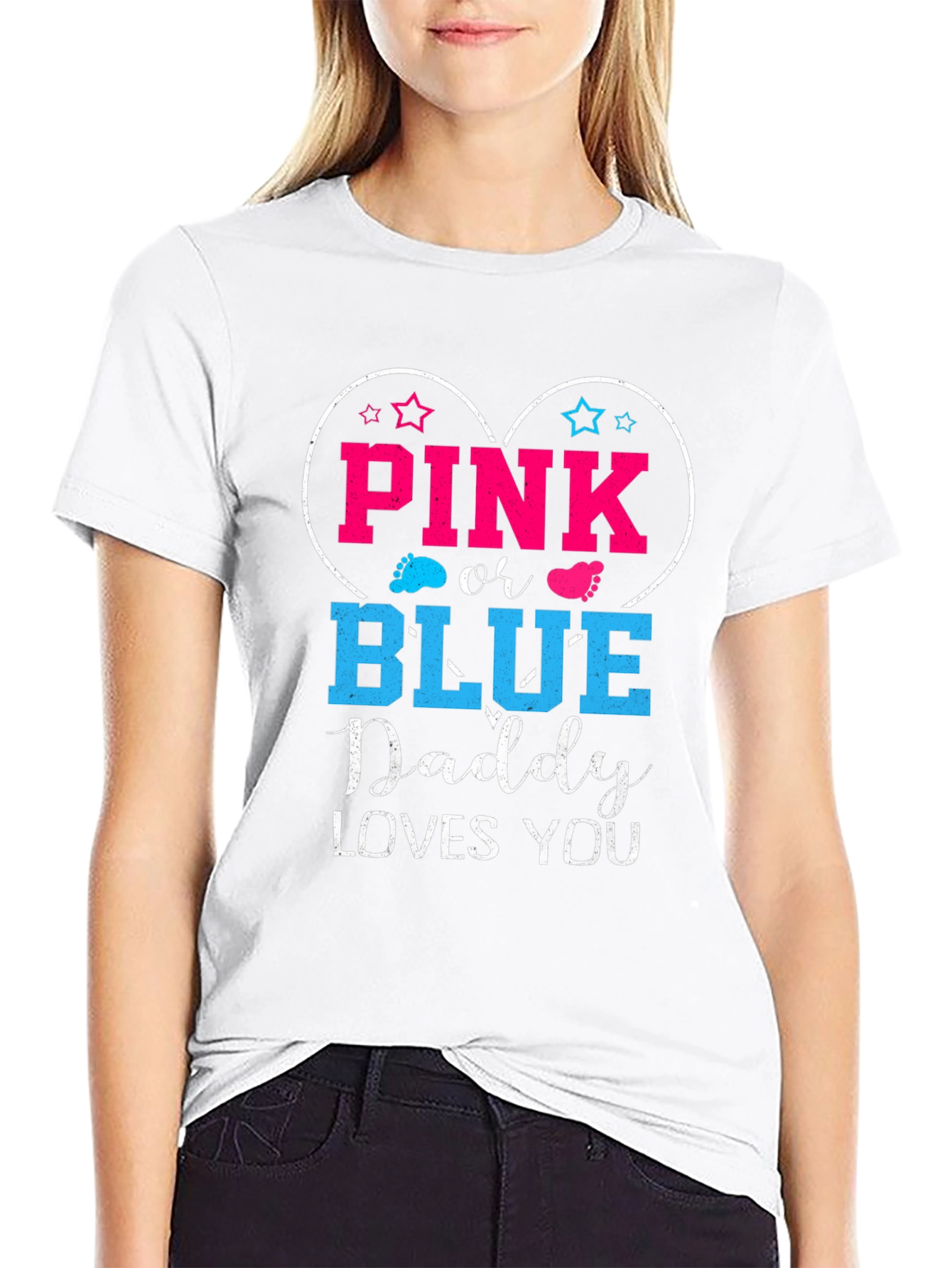 Pink or Blue Daddy Loves You T-Shirt