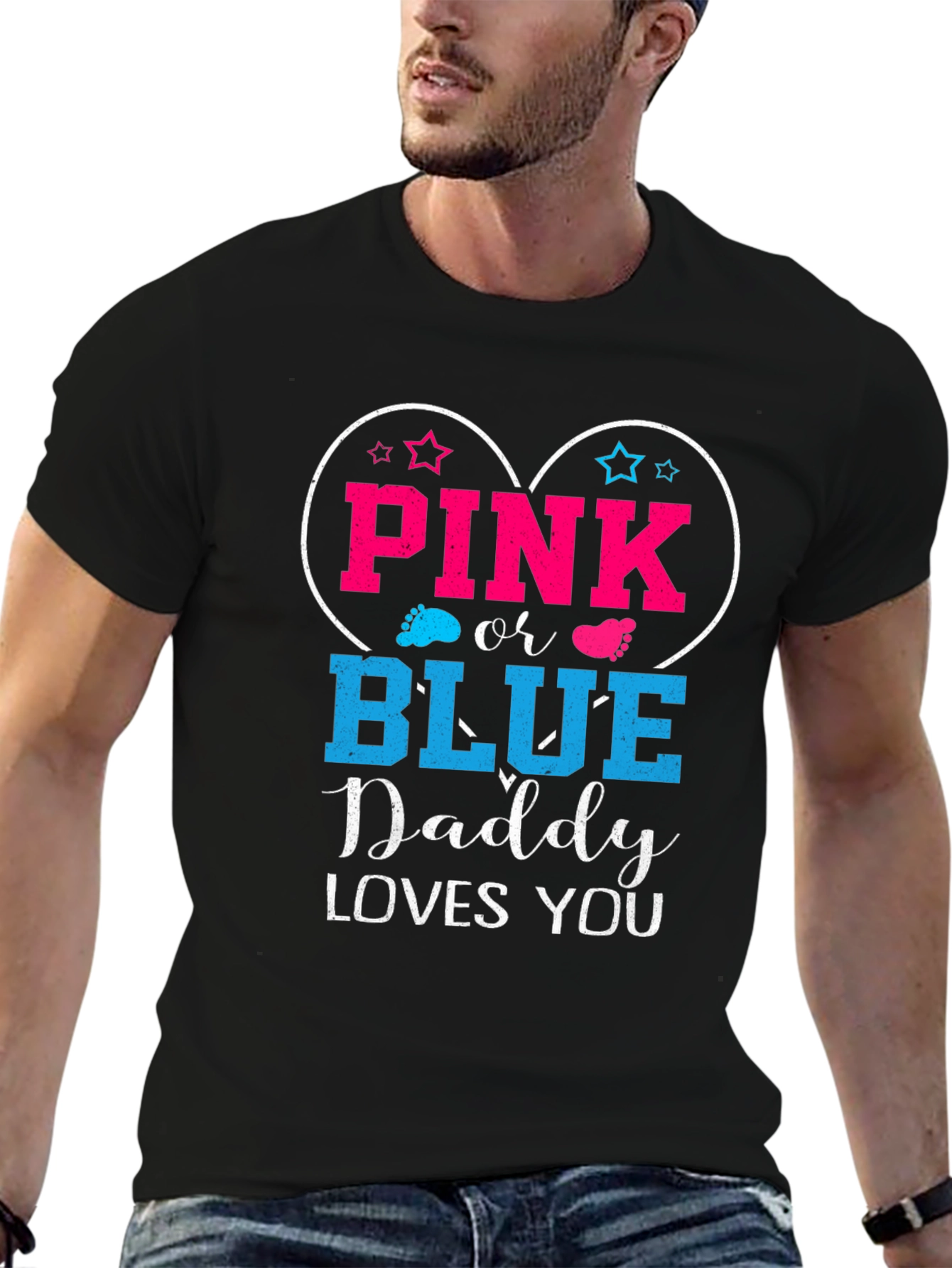 Pink or Blue Daddy Loves You T-Shirt