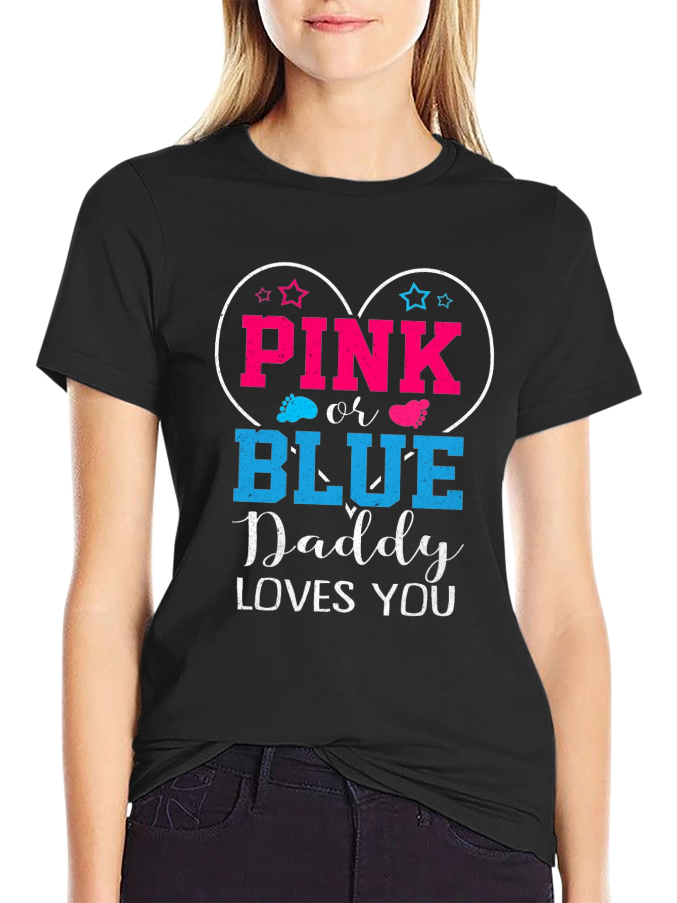 Pink or Blue Daddy Loves You T-Shirt