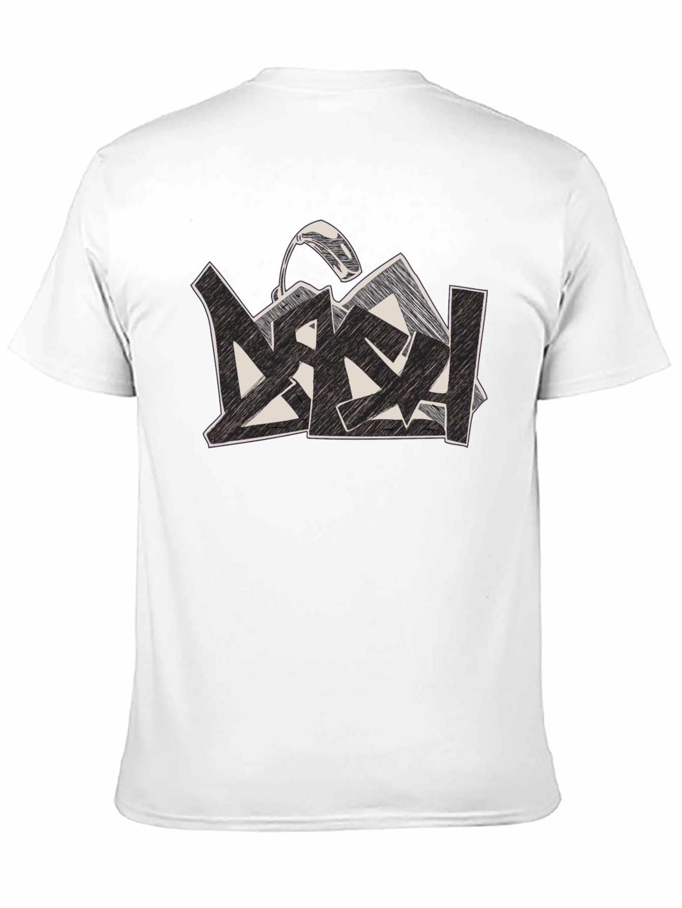 Black Graphic Print T-Shirt - Modern Urban Style