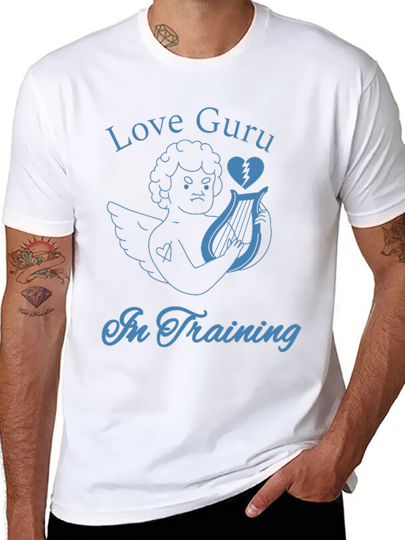 Love Guru in Training T-Shirt - Cupid Broken Heart