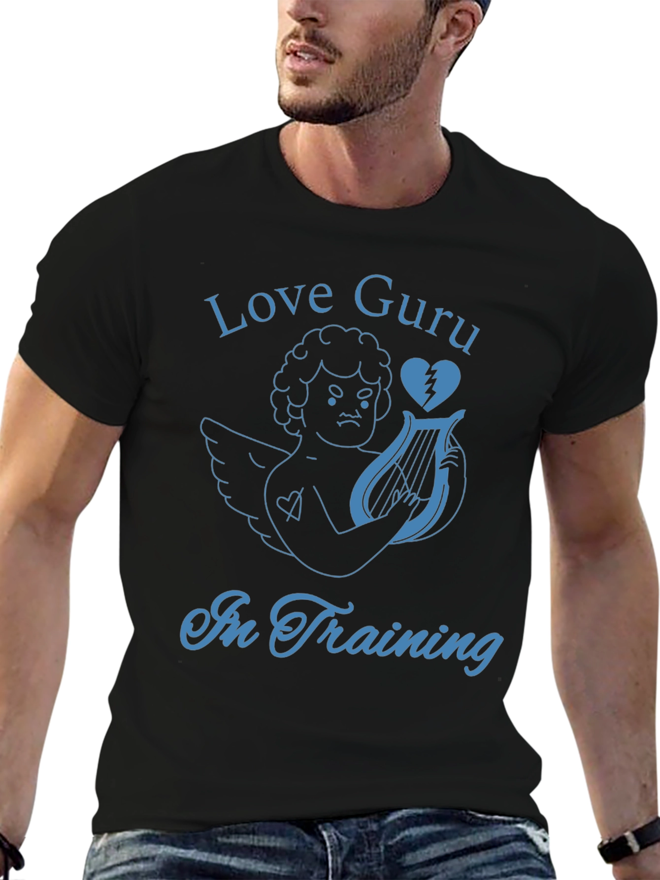 Love Guru in Training T-Shirt - Cupid Broken Heart