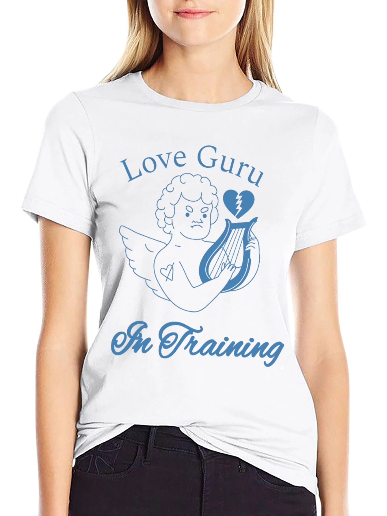 Love Guru in Training T-Shirt - Cupid Broken Heart